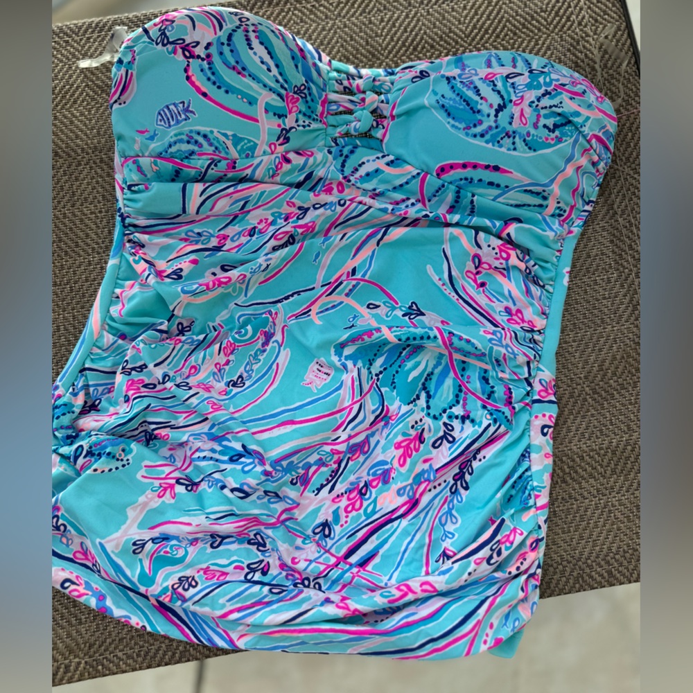 Lilly Pulitzer/Lulo Tankini top/ bayside blue/ NWT/0